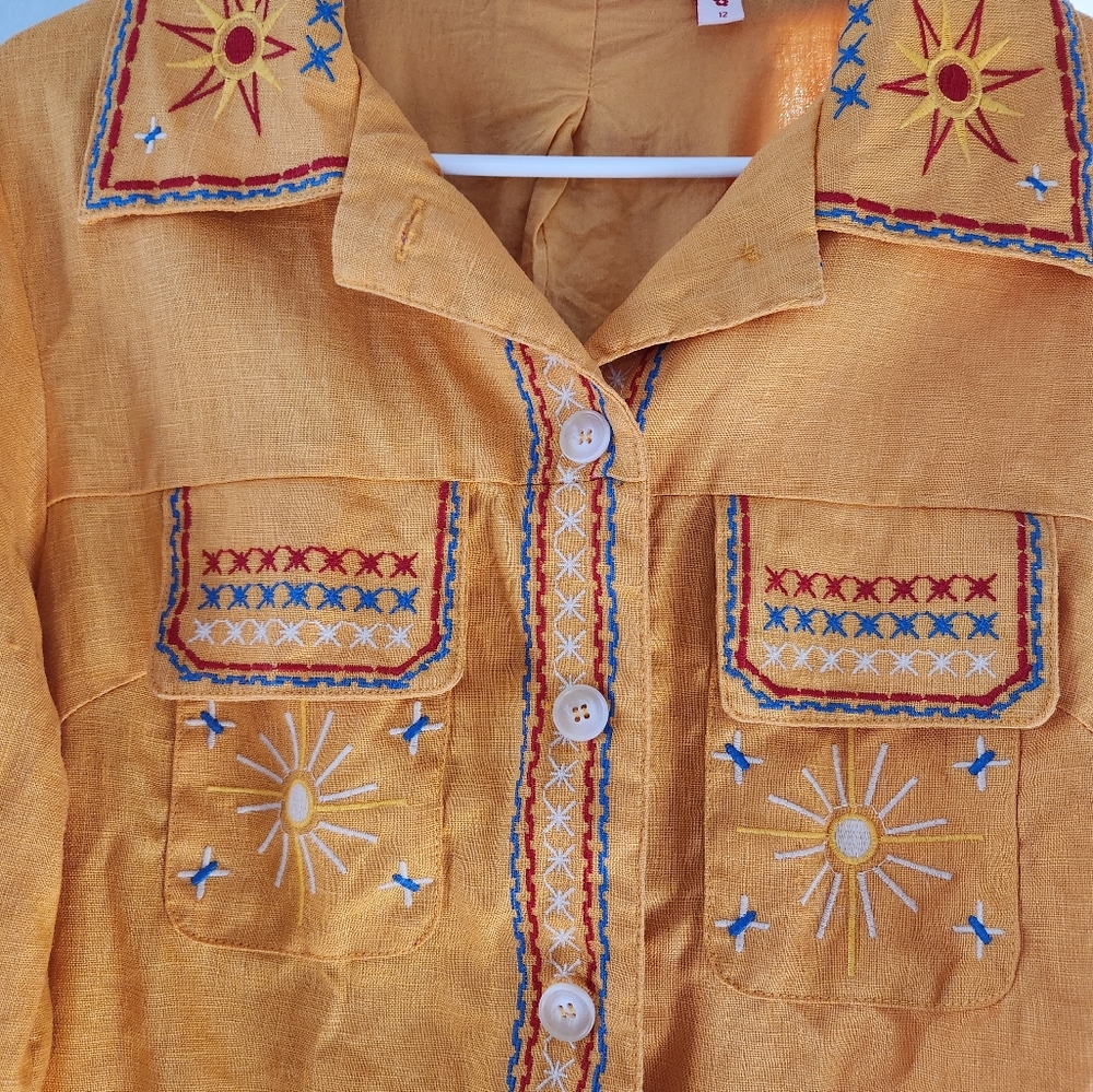 Linen Sunburst Jacket